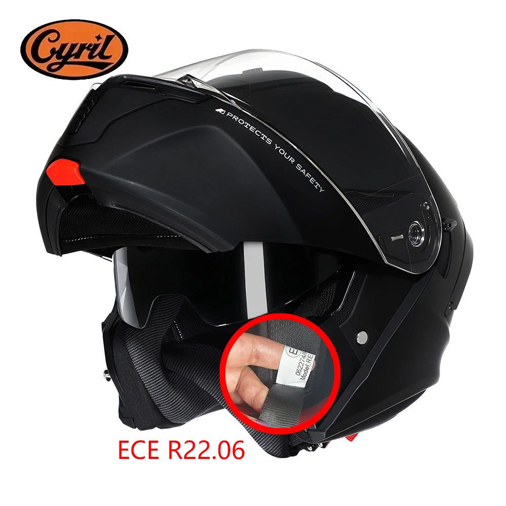 Klapphelm für Motorräder, ECE-zertifiziert, für Männer und Frauen, modularer Integralhelm, offener Helm