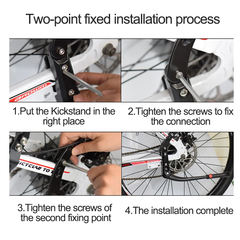 MTB Rennrad Kick Stand Aluminium Kicks tand 24/26/27//700c – Bild 5