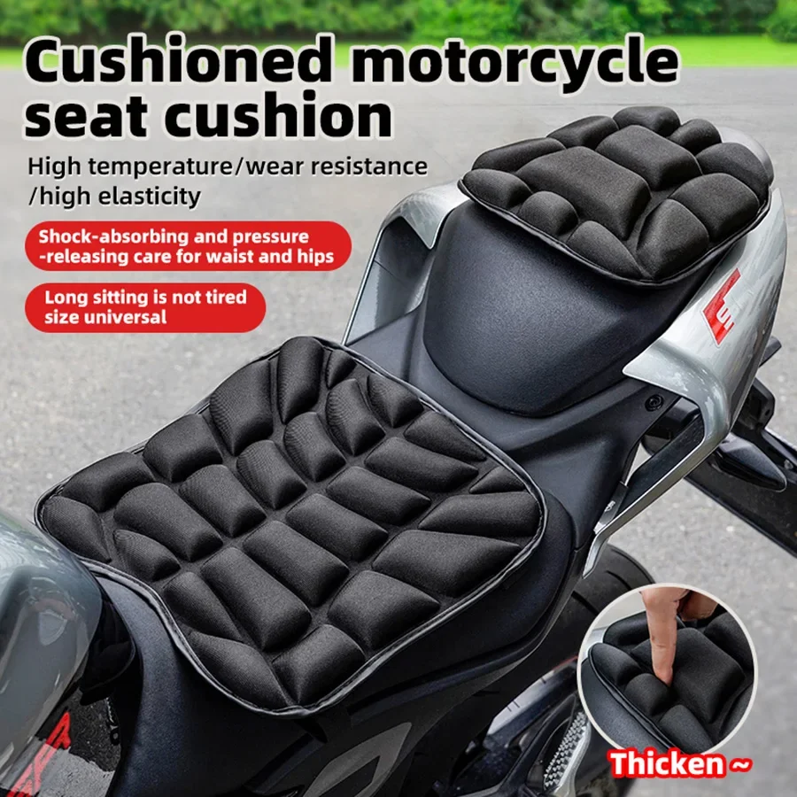 Motorrad-Sitzpolster, 3D-Komfort-Gel-Kissen, atmungsaktiv – Image 6