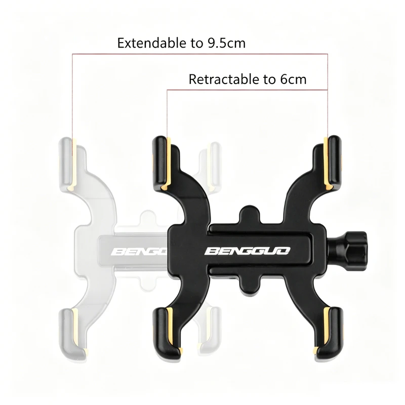Aluminium-Legierung Fahrrad-Handyhalterung 360° ° Drehbarer – Immagine 4