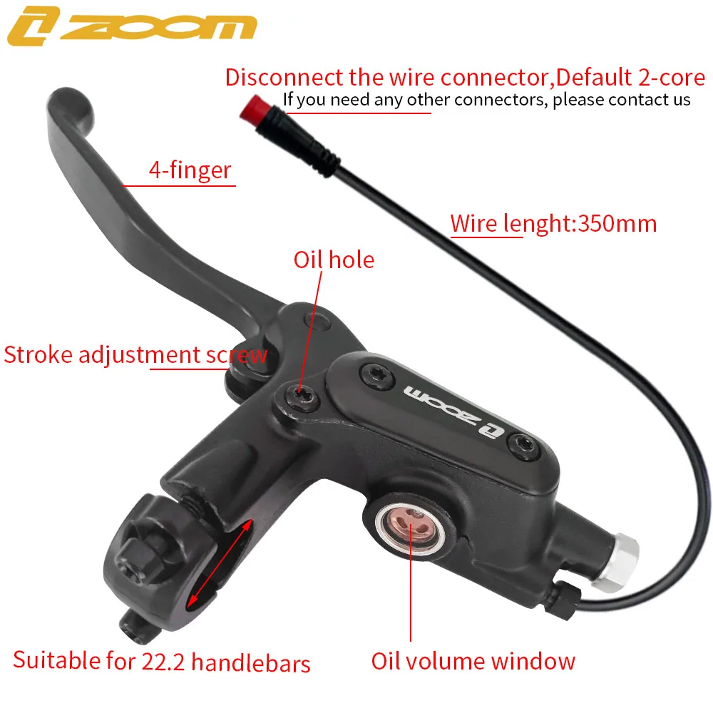 Zoom 4-Kolben Elektro fahrrad hydraulische Scheiben bremse E-Bike – Bild 3