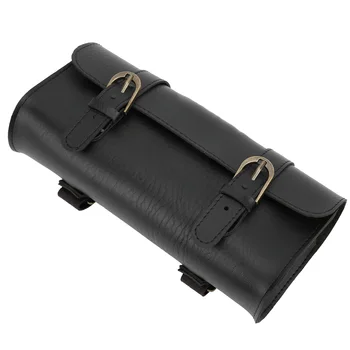 Vintage Fahrradtasche Modische PU-Leder Fahrradsatteltasche für Fahrrad Vorderradgabel Lenker Reitstock