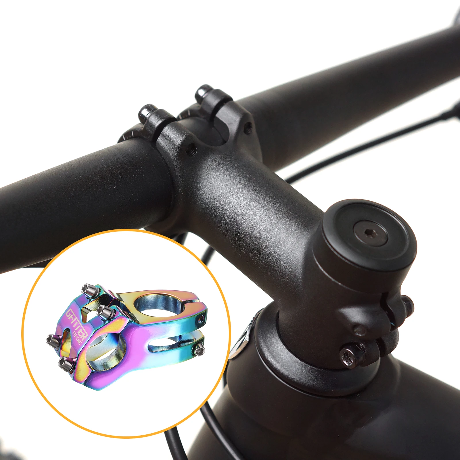 25,4 Fahrradvorbau 45 mm Aluminiumlegierung Fahrradlenkervorbau – Immagine 6
