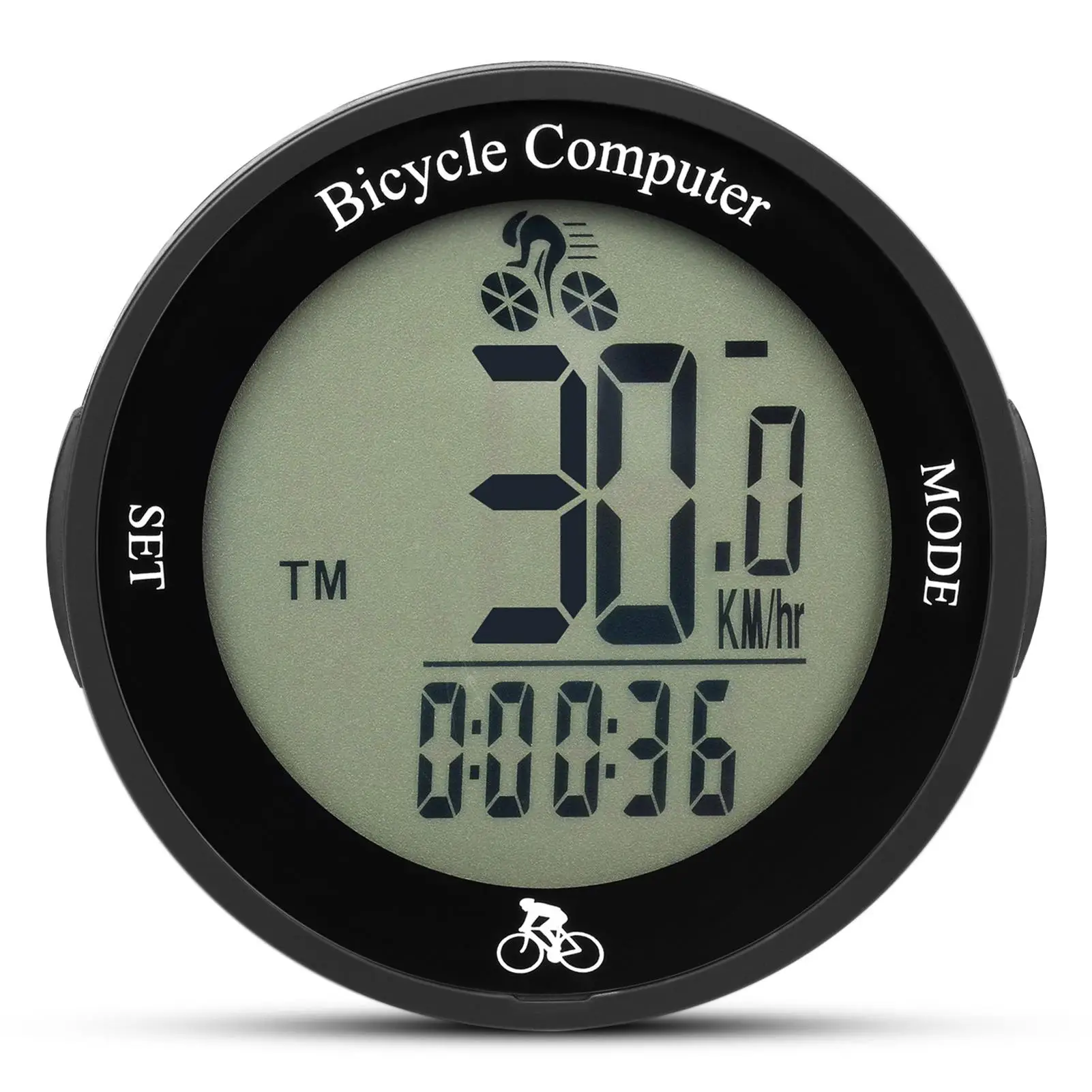 Drahtloser Fahrradcomputer, wasserdichter Fahrrad-Kilometerzähler, multifunktionaler LCD-Bildschirm