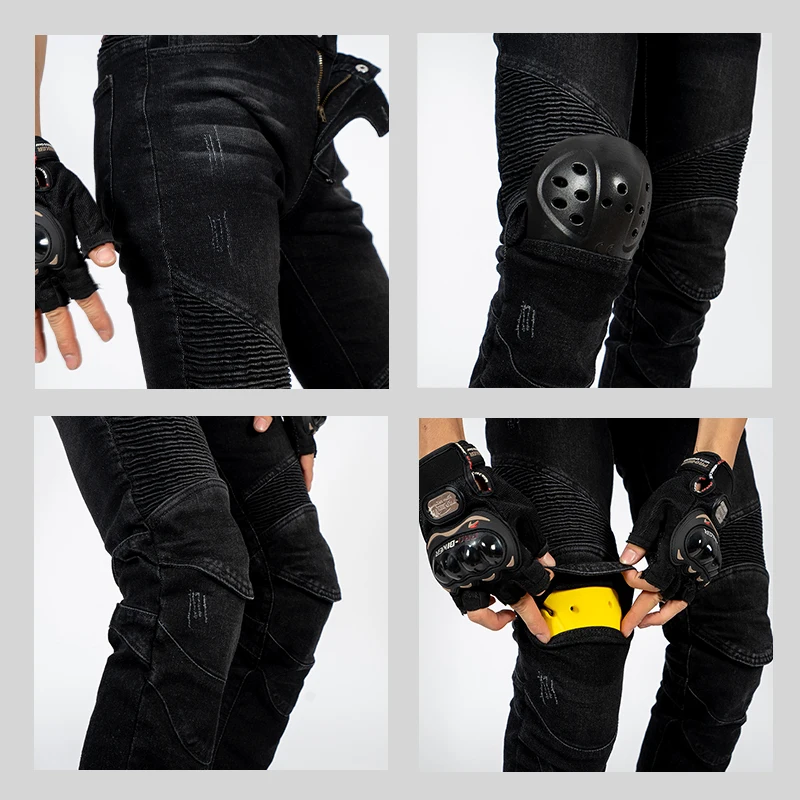 Motorradhose Herren Moto Jeans Schutzausrüstung Reiten Touring – Image 5