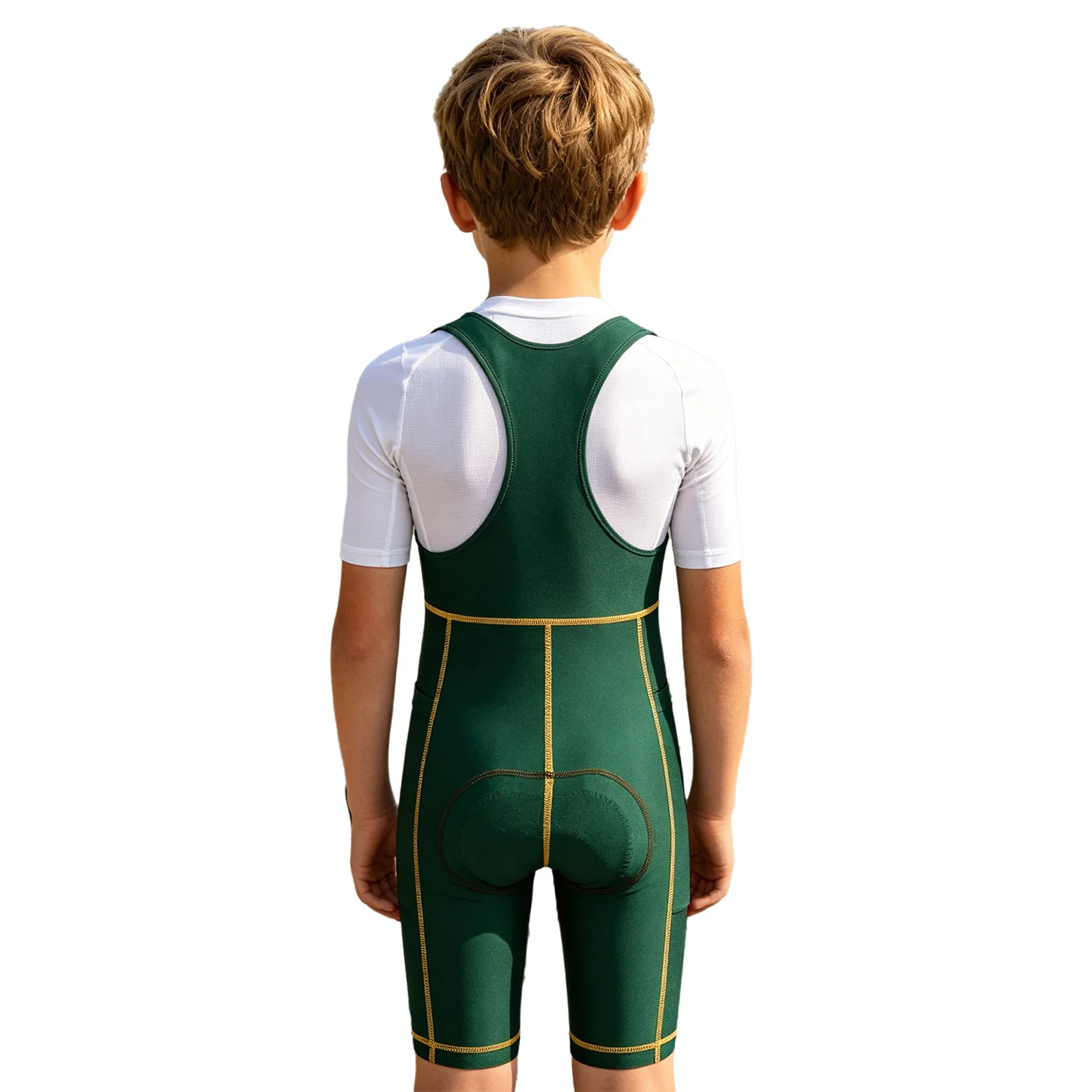Jungen Mädchen Trainingsanzug Kinder Radsport-Trägerhose mit Taschen – Image 5
