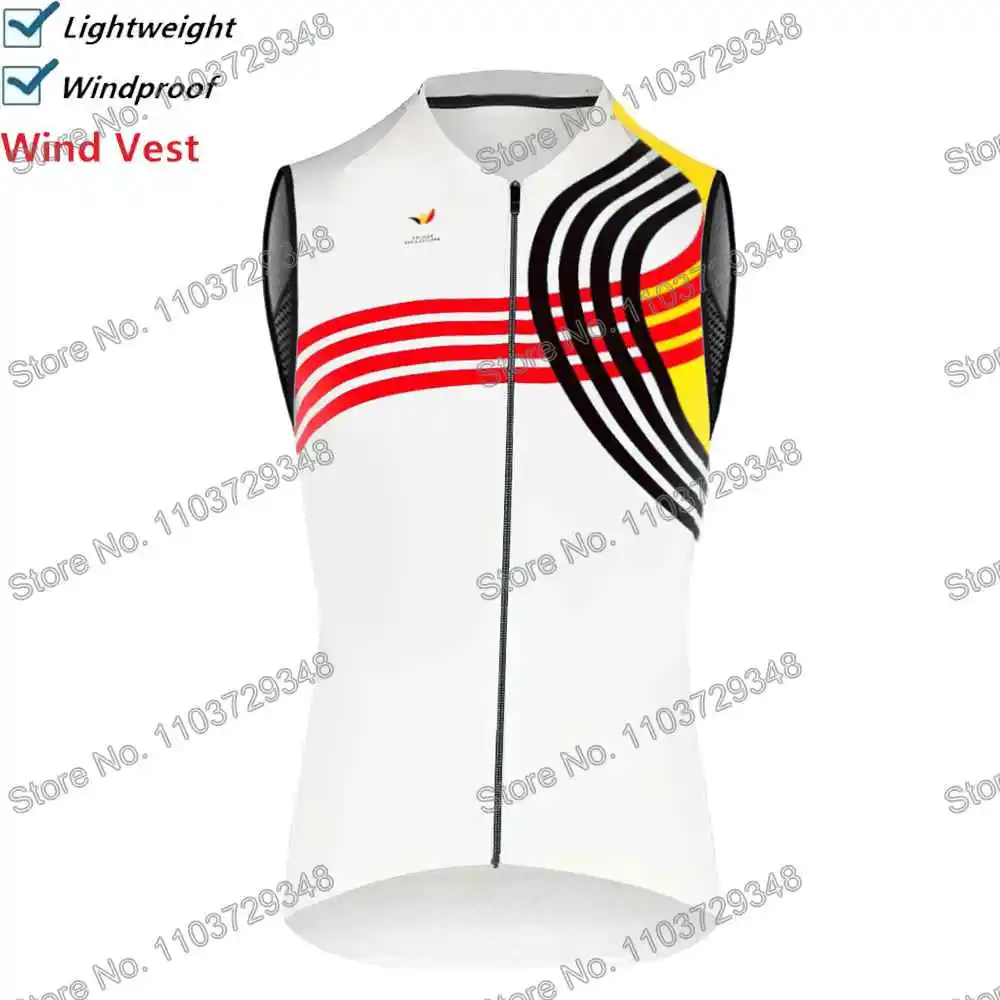 Belgien Fahrradweste Windjacke Pro Race Herren Windweste Sommer – Immagine 4