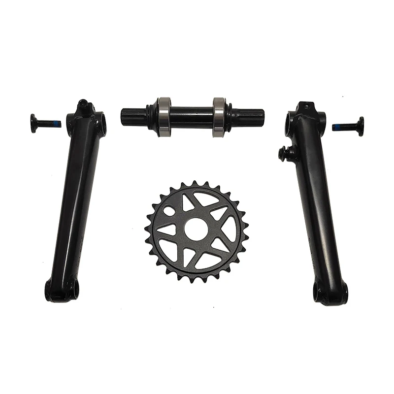 BMX Kurbelgarnitur 3-teilig 170MM Kurbeln 8T-19MM MID-BB Kurbelarm – Bild 4