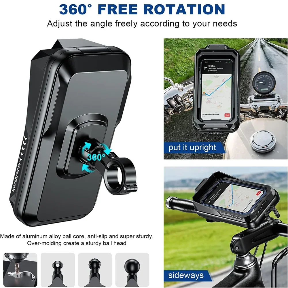 Wasserdichte Fahrrad Handy hülle Universal Motorrad Lenker Telefon – Image 4