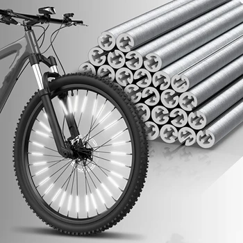 Fahrrad-Set mit Speichenreflektoren, wasserdicht, einfache Montage, 360° ° Sichtbarkeit, sicheres (36 Stück)