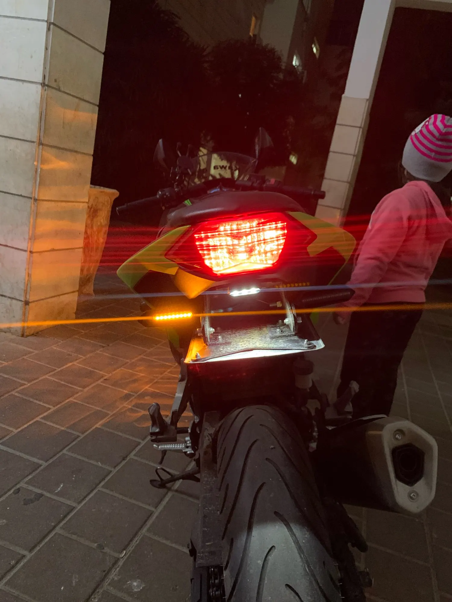 Universal Led Motorrad Richtungs Indikatoren Blinker Stop Signal Licht – Bild 3