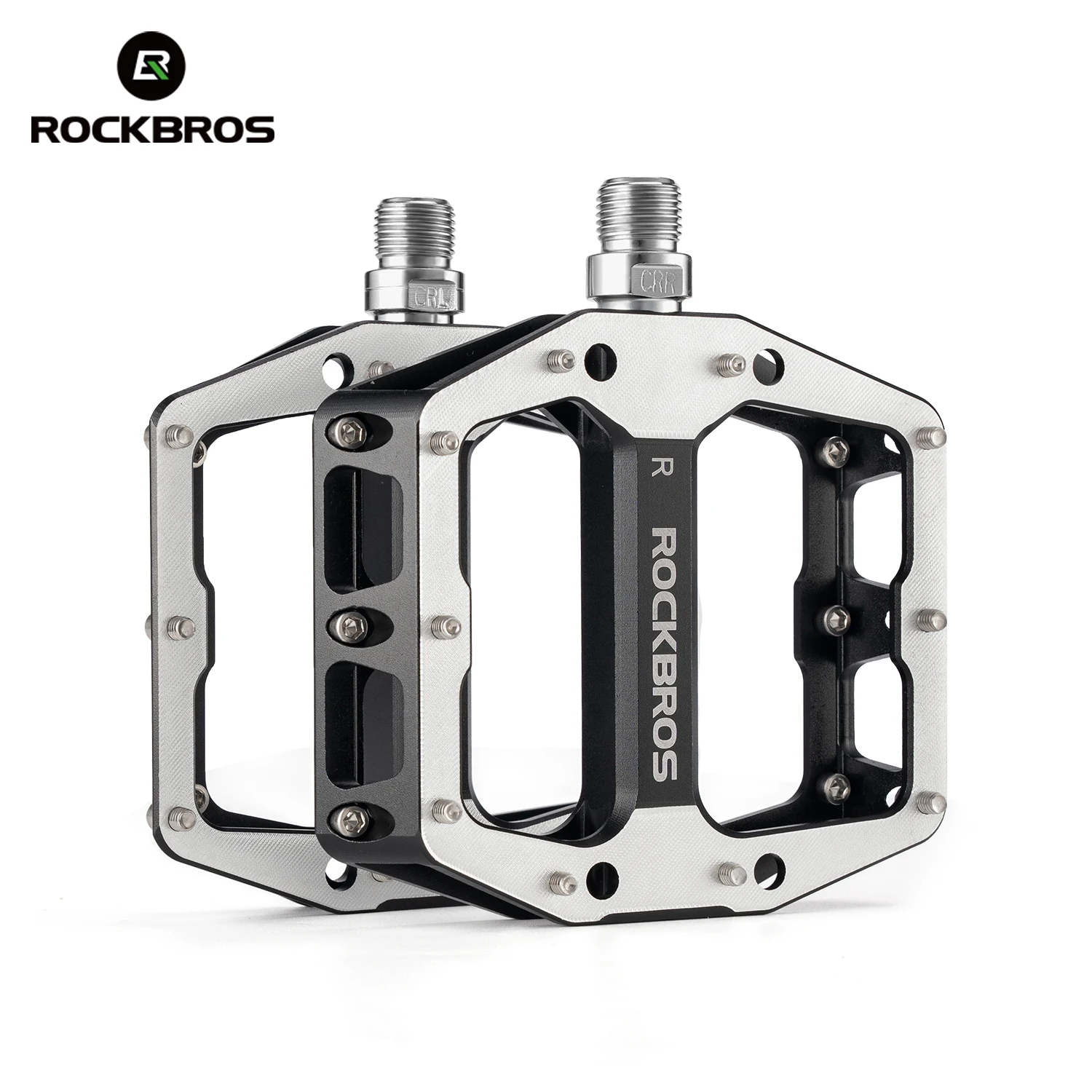 ROCKBROS Fahrradpedale, abgedichtetes Lagerpedal aus Aluminiumlegierung, leichte MTB-Rennrad-Plattformpedale