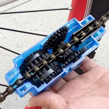 Tragbare Fahrrad Kette Reiniger Fahrrad Bürsten Wäscher Waschen Werkzeug Berg Radfahren Reinigung Kit Outdoor