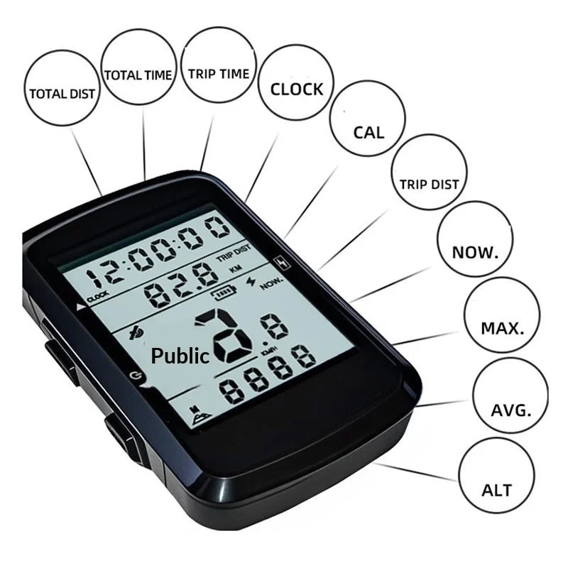Fahrradcomputer mit Tachometer, USB-Ladefunktion, wasserdicht – Immagine 2