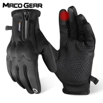 Winter-Motorradhandschuhe, thermischer Touchscreen, winddicht, rutschfest, Schutzausrüstung für Sport