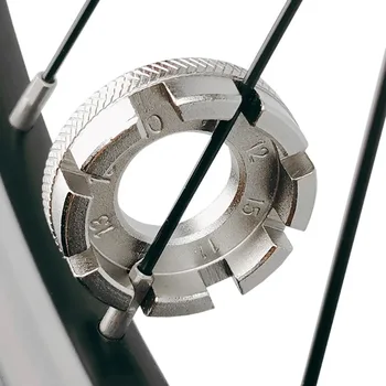 Fahrrad Felgenschlüssel Mini Einstellschlüssel 8-Wege-Nut Fahrrad Speichen Spannungsschlüssel Fahrrad Abbruch