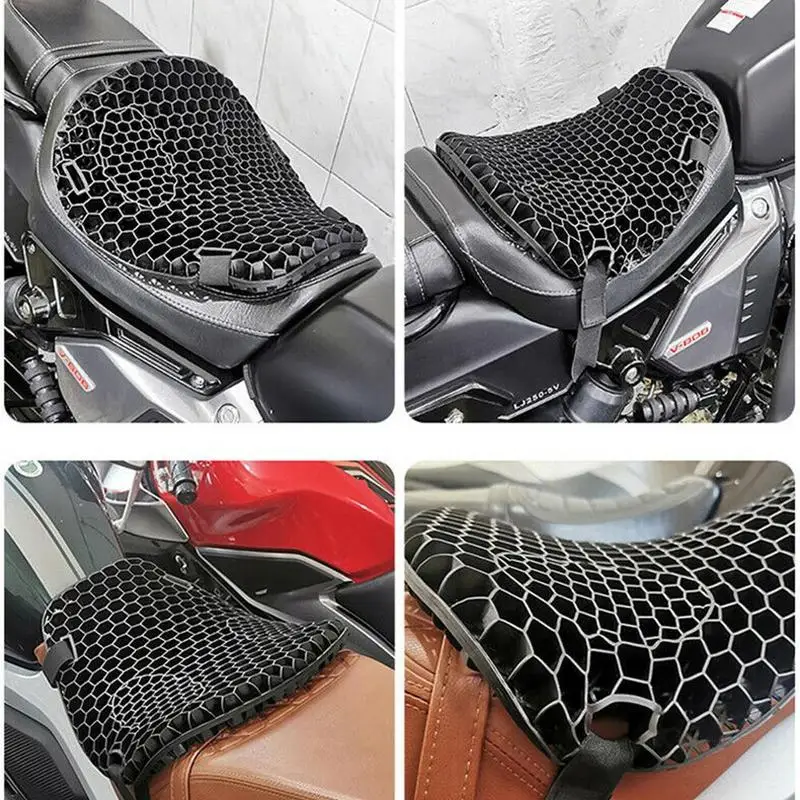Motorrad Waben Gel Sitzkissen 3D Mesh Stoff Komfort Autobike – Image 3
