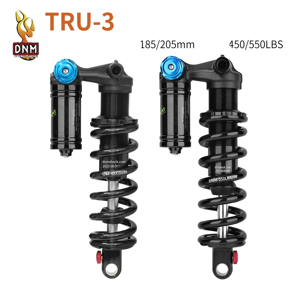 DNM TRU-3 Fahrrad-Hinterbaudämpfer Trunnion Federung MTB Mountainbike Hinterer Stoßdämpfer 185/205mm