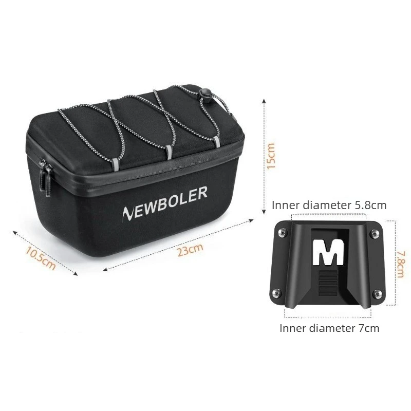 Faltbare Fahrradtaschen, Hartschalen-Gepäckträgertaschen, Rahmentasche für vorne, Lenkertasche, mit Deckel