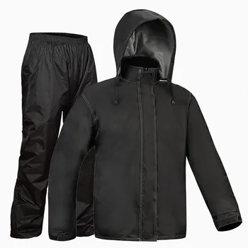 Regenanzug Wasserdichte Fahrrad-Regenjacke & -Hose Unisex Wander-Regenmantel Regenhose für Motorrad Angeln