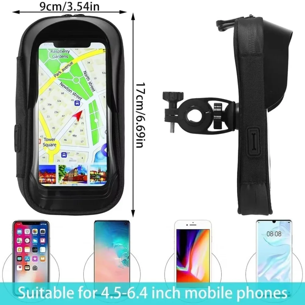 Fahrrad Wasserdichter Handyhalter Ständer 360° ° Drehbare – Bild 5