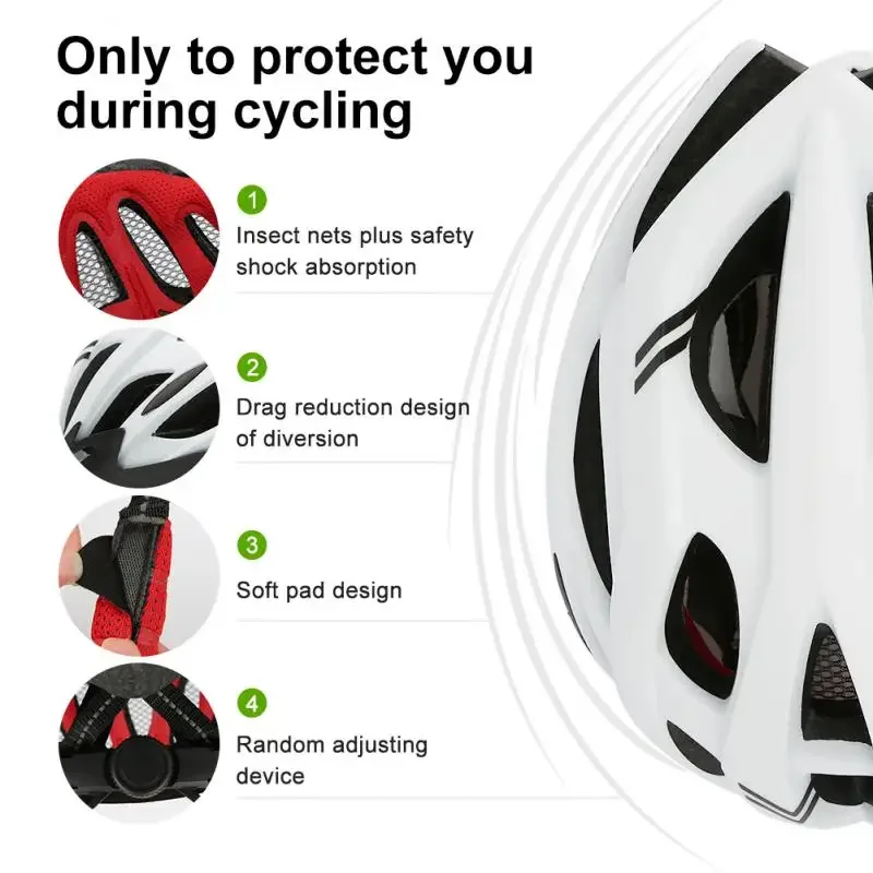 MTB Fahrrad Helm Mit Rücklicht Für Männer Frauen Sport Radfahren Helm – Image 3