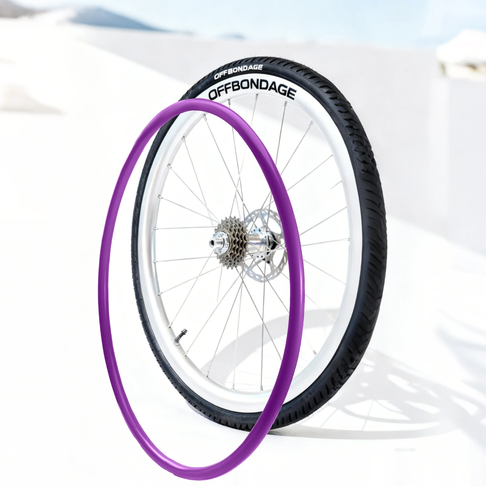 OFFBONDAGE Ultraleichter TPU-Fahrradschlauch 30 g 700c 18-32 Rennrad – Immagine 4
