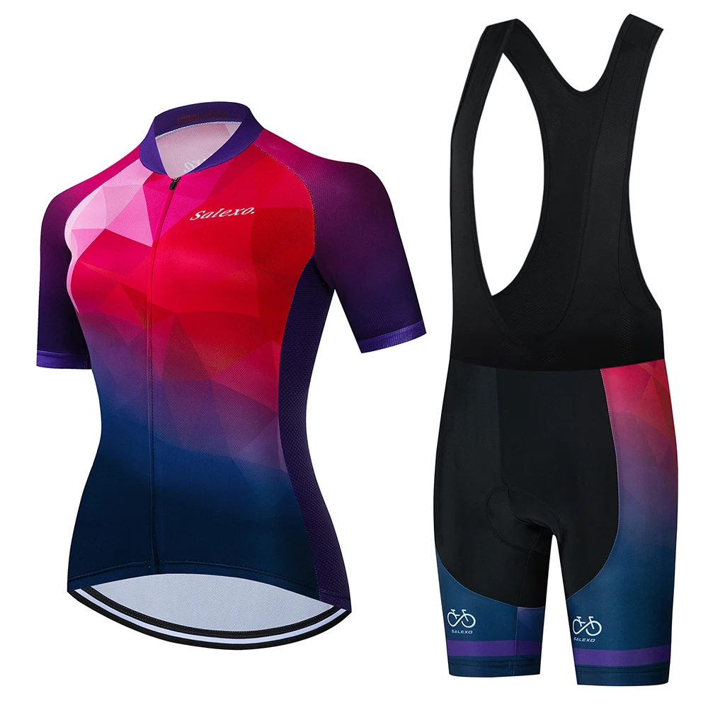 Frauen Sommer Neue Kurzarm Radfahren Jersey Racing Fahrrad Kleidung – Image 3