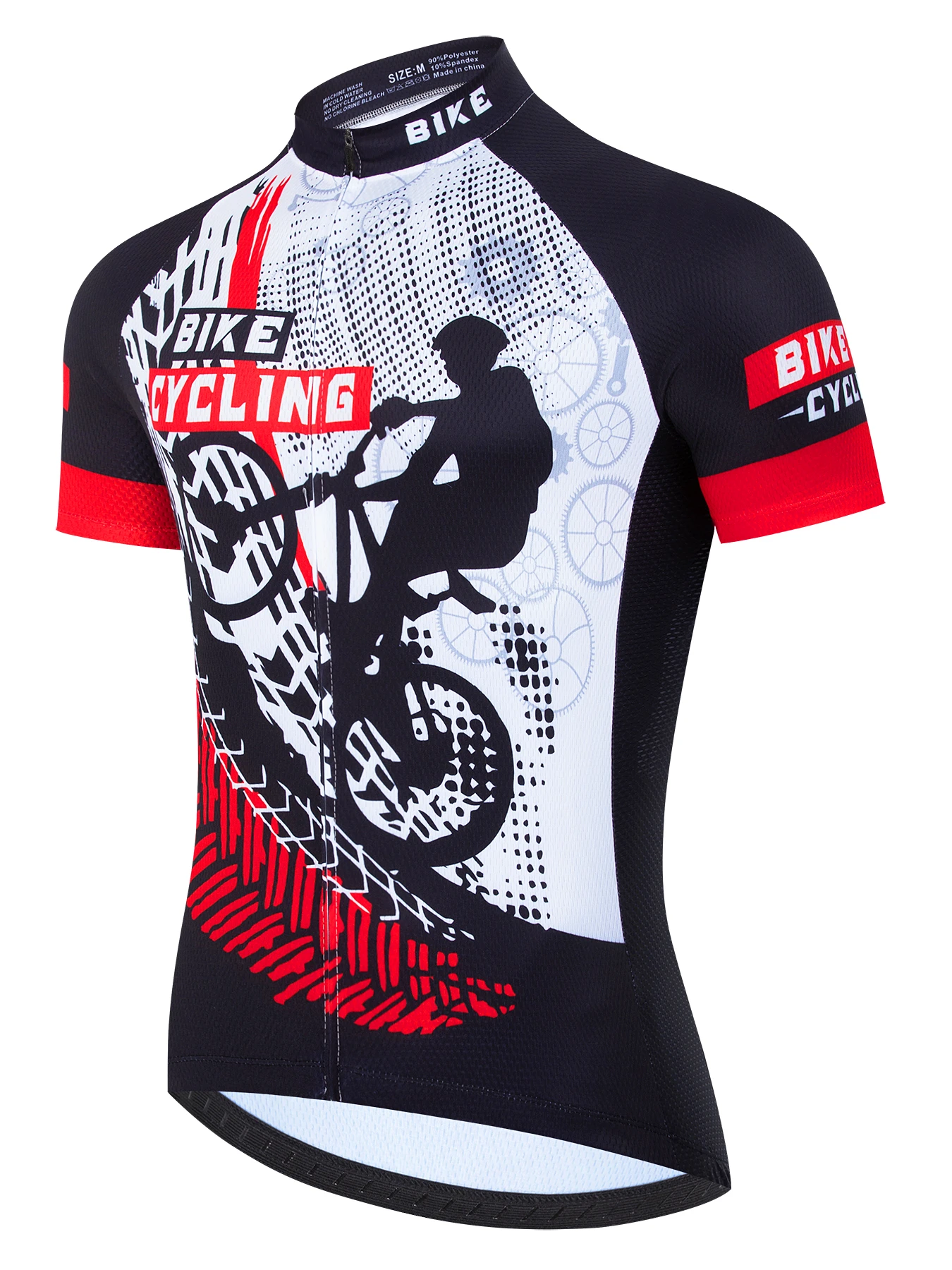 Herren Radtrikot Kurzarm Sommer Rennrad Kurzes Shirt Fahrrad-Oberteil – Immagine 3