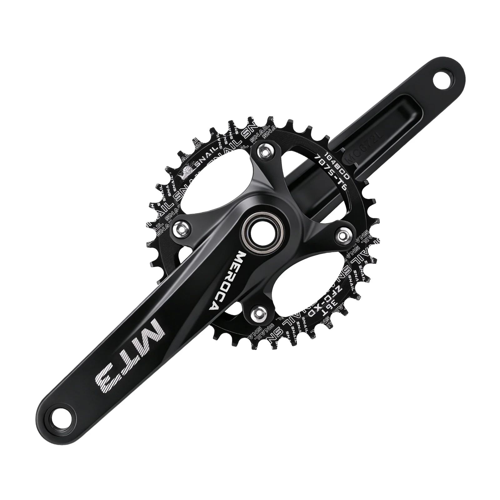 MTB-Kurbelgarnitur mit rundem/ovalen Kettenblatt 32T/34T/36T/38T/40T – Bild 5