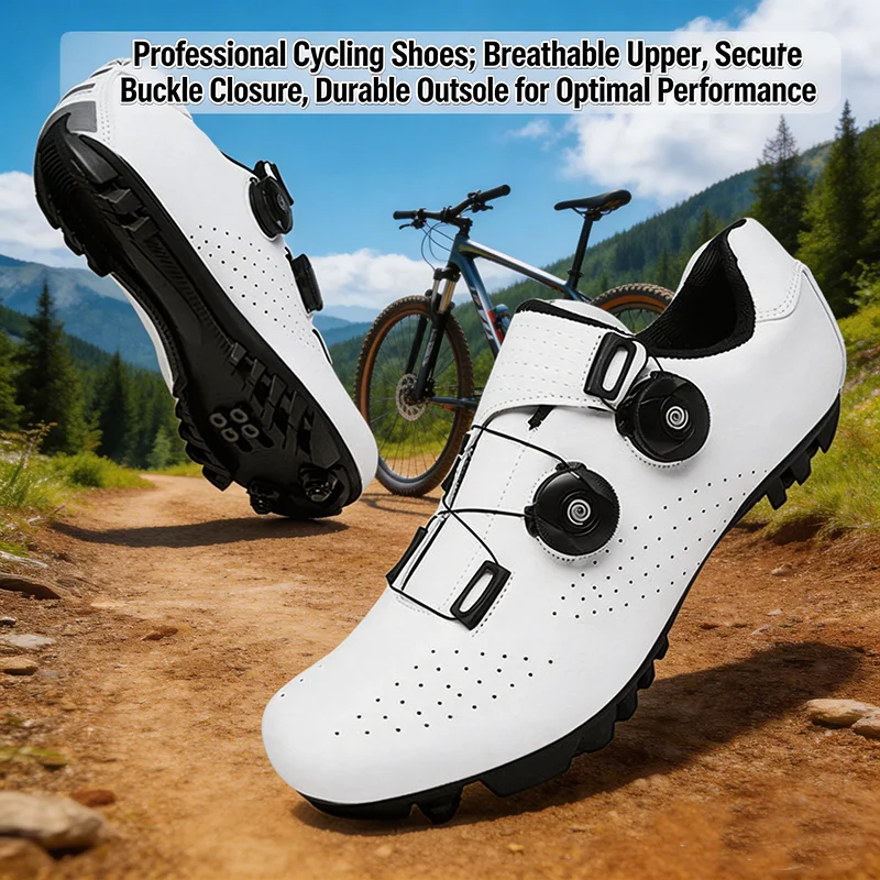 MTB Mountain Road Bike Schuhe mit Schloss, atmungsaktiv, rutschfest – Image 3