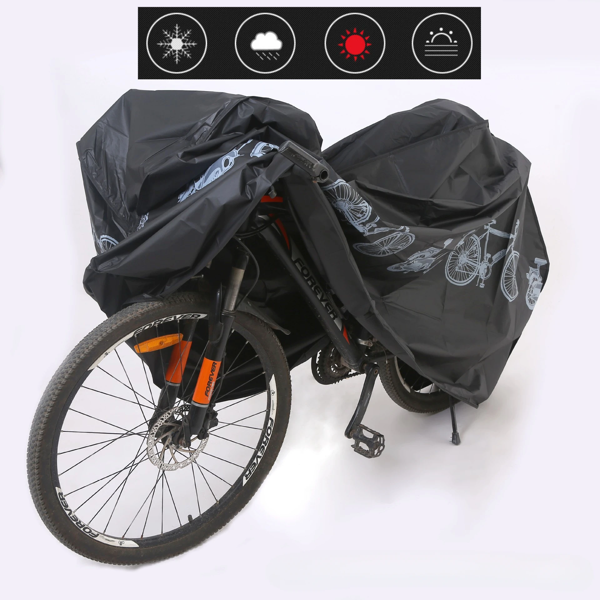 Wasserdichte Fahrradabdeckung Outdoor UV Guardian MTB Fahrradhülle für Fahrrad Verhindern Sie Regen