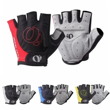 Radfahrhandschuhe Halbfinger - Rutschfeste Silikon-Handflächenpolsterung, Atmungsaktiv Stoßdämpfend