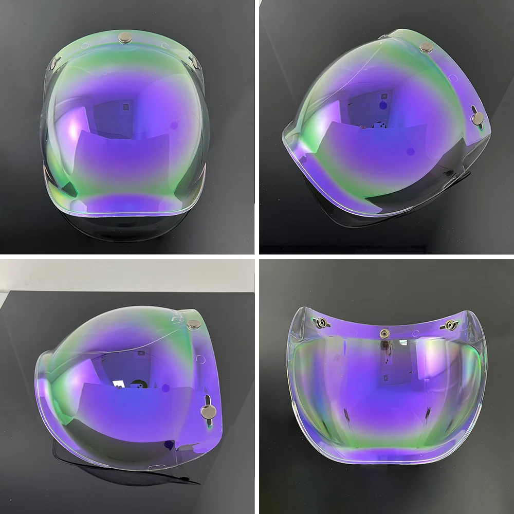 Motorrad Helm Blase Visier Flip Up Open Face Hohe Festigkeit Zubehör – Immagine 4
