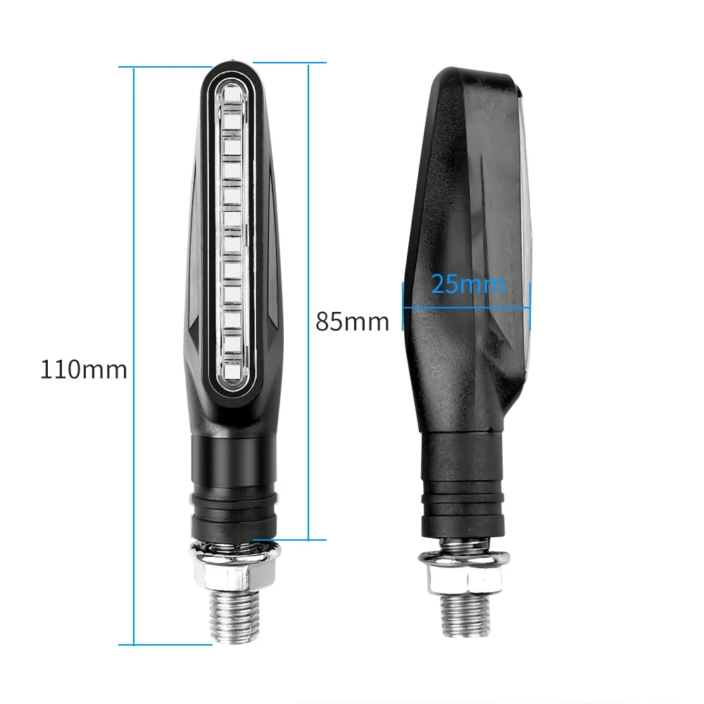 Motorrad Led Blinker Richtungs Indikatoren Blinkende Hinten Schwanz – Bild 5