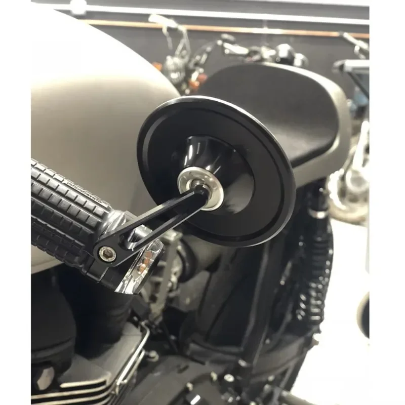 Motorradspiegel aus Aluminium für Lenkerende 7/8" 22MM Seitlich – Image 5
