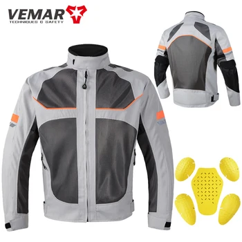 Sommer Motorradjacke Herren Motocross Jacke Motorradfahrer Jacke Schutzausrüstung Mantel Racing Reflektierende