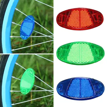 Fahrrad Bike Speichen Reflektor Sicherheit Warnung Licht Lichter Radfahren Felge Reflektierende Berg (4 Stück)