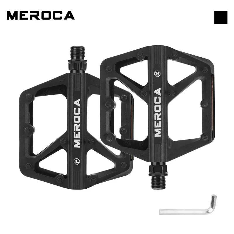 MEROCA Nylon-Fahrradpedale Plattform für MTB Rennrad Dual DU Lager – Image 6