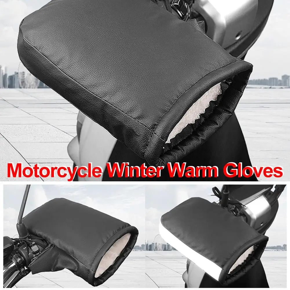 Motorrad-Lenkerhandschuhe Winddichte Winterhandschuhe Wärmer Wasserdichte Handmuffs Fahrrad-Lenkerabdeckung