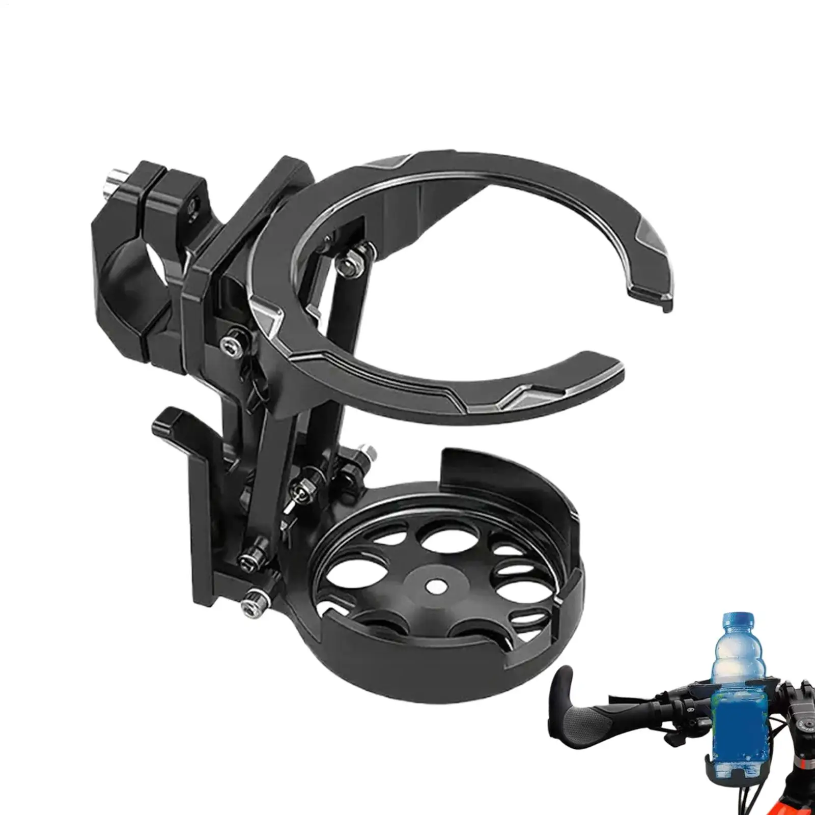 Fahrrad-Wasserhalter, universeller, faltbarer Getränkehalter für den – Image 4