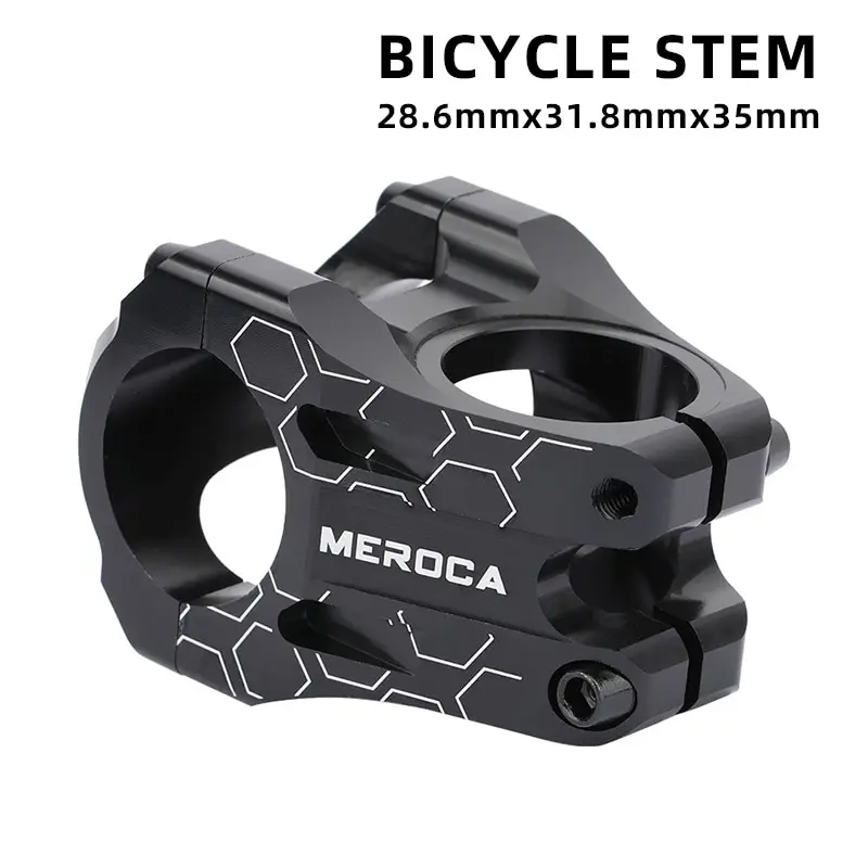 MEROCA MTB Vorbau 31,8 x 35 mm hochfester kurzer Lenkervorbau Aluminiumlegierung Fahrradbrücke Racing