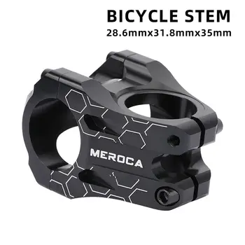 MEROCA MTB Vorbau 31,8 x 35 mm hochfester kurzer Lenkervorbau Aluminiumlegierung Fahrradbrücke Racing