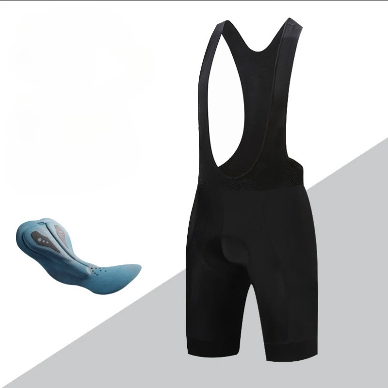 Herren 7-Stunden-gepolsterte Fahrrad-Latzhose, nahtlose Outdoor-Bekleidung, atmungsaktive MTB-Fahrrad-Leggings
