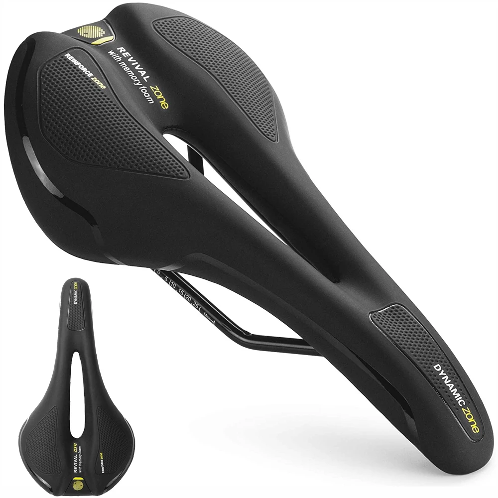 Fahrradsattel MTB Mountain Road Bike Sitz Hohlgel Bequemes Fahrradkissen Heimtrainer Sattel für Männer