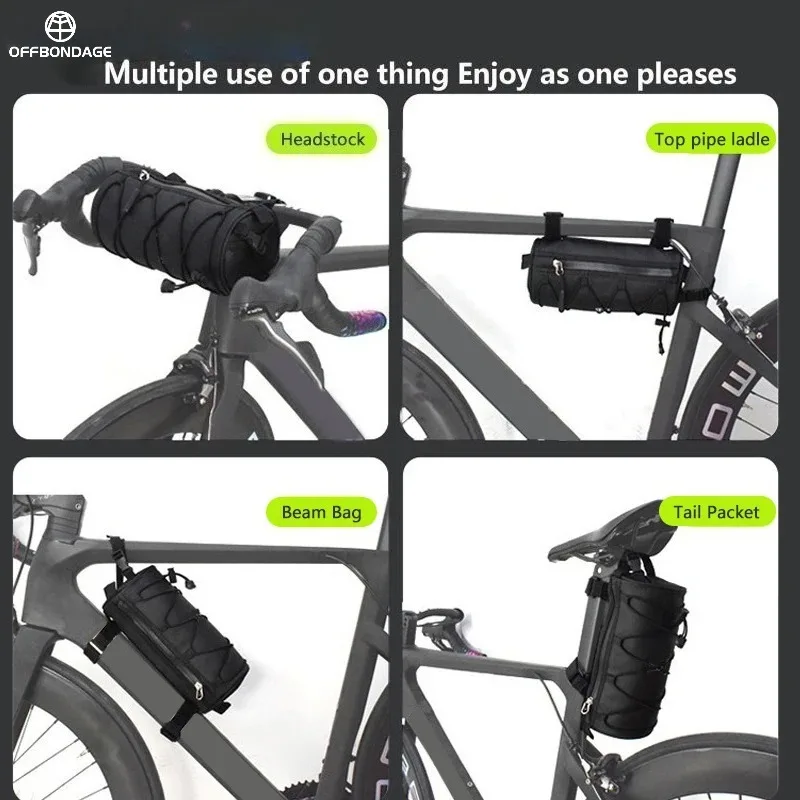 Fahrradtasche für den Lenker, tragbare 2,5L Große Multifunktionale – Bild 5