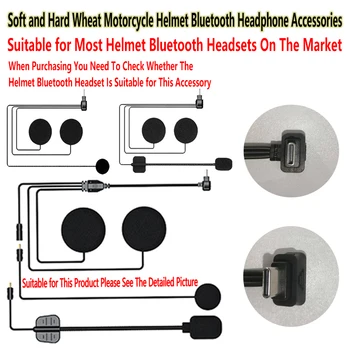Motorradhelm Bluetooth-Headset Intercom-Mikrofon Universelles Zubehör Vollhelm Halbhelm 3/4-Helm Face-off-Helm