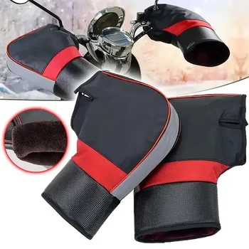 Motorrad-Lenkermuffen, dick, warm, regendicht, winddicht, Handschutz, Griff für Winterreiten, Pendelausrüstung