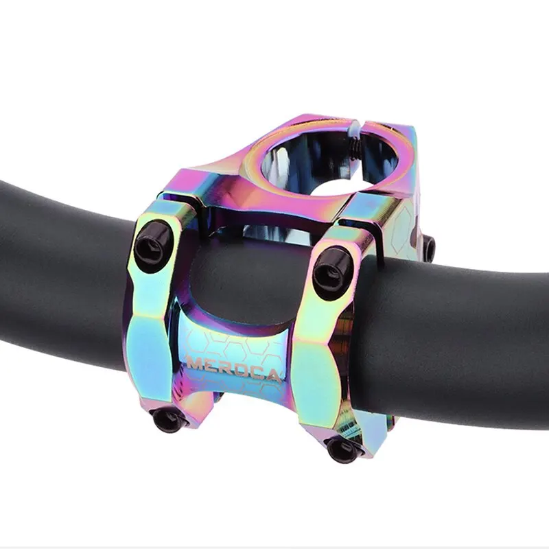 MEROCA MTB Vorbau 31,8 x 35 mm hochfester kurzer Lenkervorbau – Immagine 4