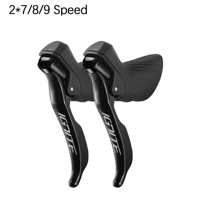 Rennrad-Schalthebel Fahrrad-Schalt- und Bremshebel 2x7 2x8 2x9 Geschwindigkeiten 16/18/20 Geschwindigkeiten